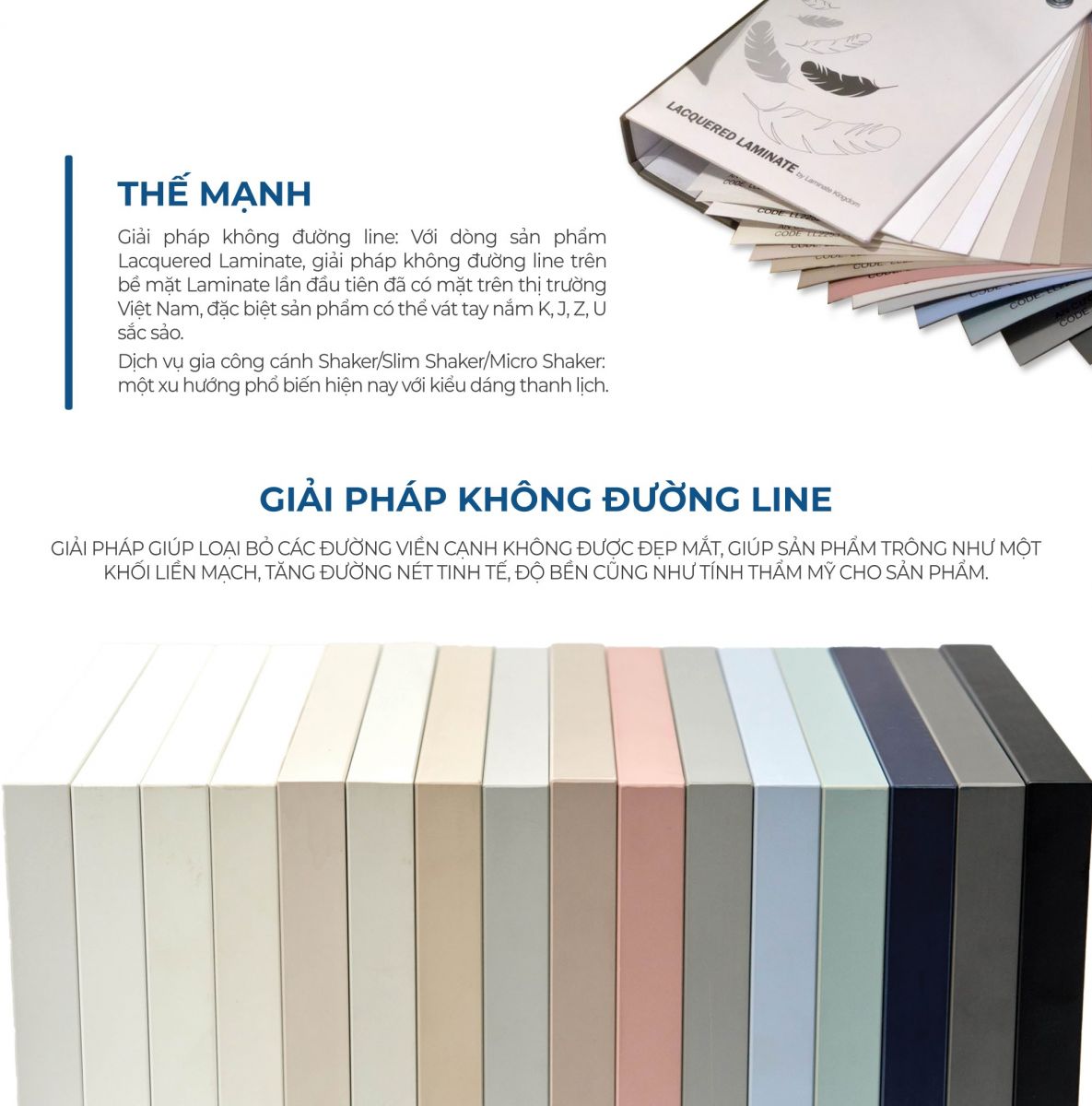 Thế mạnh Laminate Lacquered gỗ An Cường